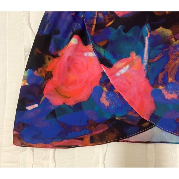 Amanda Uprichard Women's Strappy Summer Floral Wrap Dress Vacation Style SZ SM - Picture 8 of 14